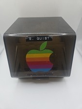 Vintage Apple 5.25” Floppy Disk Holder Logo All See Through picture