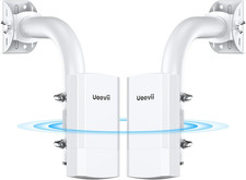 Wireless Bridge with 2 Brackets, UeeVii 5.8G Point to Point WiFi Bridge, 2 km Lo picture