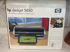 HP DeskJet 5650 Workgroup Inkjet Printer C6490A with OEM AC Adapter picture