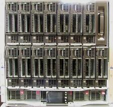HP ProLiant BladeSystem c7000 Enclosure 6X PSU 10X Fans 15x HSTNS-BC59-S Blades picture