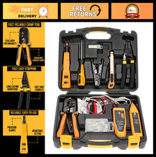 15-in-1 Professional Network Tool Kit - RJ45 Crimper, Cable Tester, Wire Strippe picture