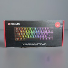 HK Gaming GK61 RGB Mechanical Keyboard Optical Gateron Hotswap Doubleshot -Black picture