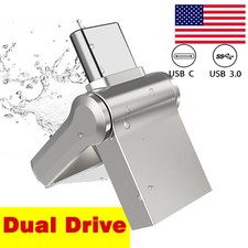 32GB 64GB Metal Mini USB 3.0 Drive Type C Flash Drive Waterproof Memory Stick picture