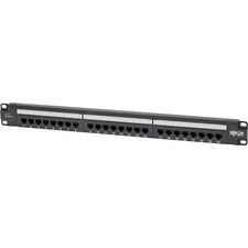 Eaton Tripp Lite Cat6 24-Port PoE+ Patch Panel, RJ45 Ethernet, 1U Rackmount, ... picture