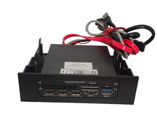 ICY BOX IB-864-B USB 3.0 / 2.0 eSATA CF/MD/EXD/ SD/MICRO SD FRONT PANEL #GK9600 picture