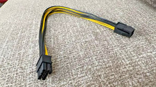 4 Pin to 8 Pin CPU Power Cable/Adapter  12 Inch 4 Pin Female to 8 Pin picture