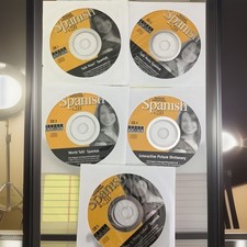Instant Immersion Spanish 2.0 Audio Couse Guide Set Of 5  Disk CD-ROM Language picture