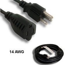 10x 50ft Weather Proof Outdoor Power Cable NEMA5-15P/5-15R 14AWG 15A/250V SJTW picture