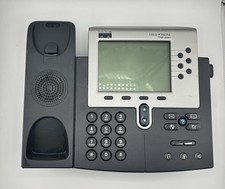 Cisco CP-7906G Unified IP Business VOIP Phone Tested Works Phone Cradle picture