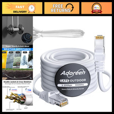 High-Speed 50ft Cat 6 Outdoor Ethernet Cable - Heavy Duty, Waterproof, Direct Bu picture