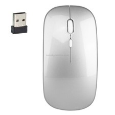 HXSJ M80 2.4GHz Wireless 1600DPI Ratón de silencio óptico ajustable,Silver picture