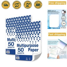High-Quality 20lb White Multipurpose Paper, 50 Sheets for Everyday Printing picture