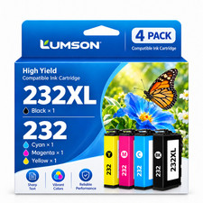 232XL Ink Cartridges 4pk Replacement forXP-42005XP-4200 WF-2930 picture