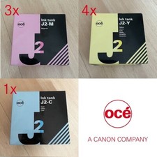8 x OCÉ Ink Tank Toner J2-M J2-Y J2-C - NEW OCÉ 5150 OCÉ 5250 picture