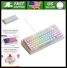 Glorious 75% Mechanical Gaming Keyboard with Knob, Hot-Swap, White picture
