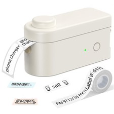Makeid L1 Label Maker Machine with Tape, Bluetooth Rechargeable, 9 12 16 mm picture