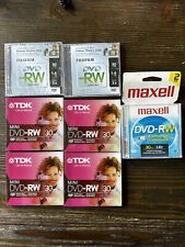 mini dvd-rw disks lot of 8 new fujifilm tdk maxell picture