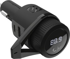 Bluetooth FM Transmitter Car Hands Free Calls Dual USB-C USB-A Charging picture
