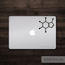 Caffeine Molecule - Bumper Sticker Laptop Vinyl Decal Sticker Macbook Decal Atom picture