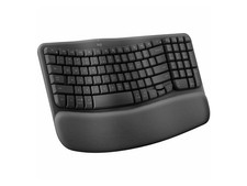 Logitech Wave Keys Wireless Ergonomic Keyboard with Cushioned Palm Rest, picture