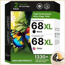 Adoccur 68XL HP 68 Ink Cartridges Black/Color Combo Pack for HP Envy 6155e picture