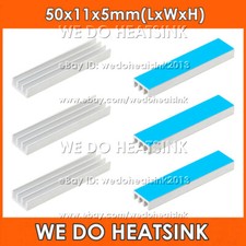 50x11x5mm Silver Heatsink Cooler Radiator With Thermal Pad for DIP GPU IC CPU picture