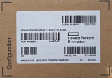 NEW HPE 3PAR StoreServ 20000 8TB 12G SAS LFF FE TAA Hard Drive P43402-001 picture