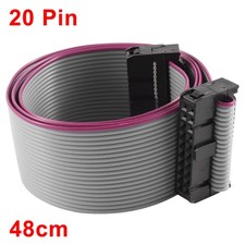 2.54mm Pitch 2x20P 20 Pin 20 Wire Female to Female IDC Flat Ribbon Cable 48cm picture