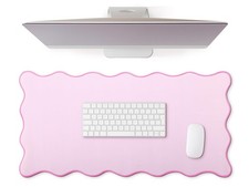 Scalloped Desk Mat Large Desk Pad Cute Coquette Table Mat Back to School Prep... picture