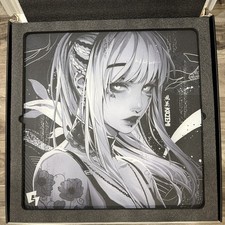 GLSSWRKS Kazemi Premium Glass Mousepad Dark 500x500mm Japan Limited EX picture