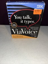 IBM ViaVoice for Windows Release 10 Pro USB Edition NIB CD-ROM with NC Headset picture