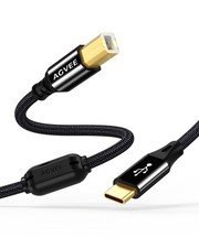 AGVEE 6.6ft USB-C Printer Cable, Type-C to B MIDI Cable Cord, 6.6ft, Black  picture