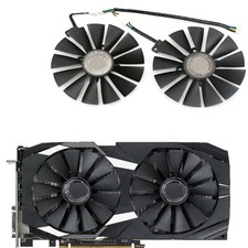 For ASUS DUAL-RX580-8G (13 Leaves/Dual Fan Version) Graphics Card Fans 4 Pin picture