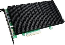 HighPoint Technologies 4-Port M.2 SSD6204A NVMe Boot RAID Controller Green  picture