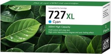 727XL Cyan Ink Cartridge Compatible With HP Printer With Chip OCBESTJET picture