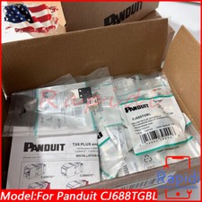 Brand New 50pcs Panduit Giga-TX Cat6 Jacks Black CJ688TGBL CJ688-TGBL US picture