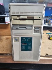 Very Rare Retro Vintage Clean TTC Baby AT PC Case w/Display & Dual Floppy Drives picture
