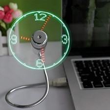ONXE LED USB Clock Fan Display 1 Pack picture
