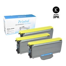 Printel Compatible Toner Cartridge Replacement for Brother TN360 Black (3 Pack) picture