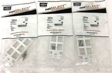 3 Pack Hubbell NS616W Plate Decorator Keystone Frame 6Port White picture
