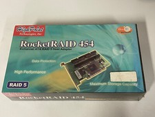 Brand New sealed HighPoint RocketRAID 454  4-Channel ATA RAID 5 Host Adapter picture
