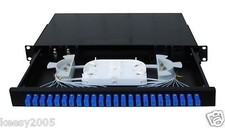 Fiber Optic Patch Panel,1U,Rackmount,24 Port Loaded SC Simplex-3246 picture
