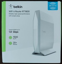 Belkin RT1800 AX1800 WiFi 6 Router Up To 1.8 Gbps 1500 Sq Ft 20+ Devices picture