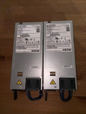 Arista PWR-500AC-R AC POWER SUPPLY REAR-TO-FRONT 500 Watt DPS-495CB-1   LOT OF 2 picture