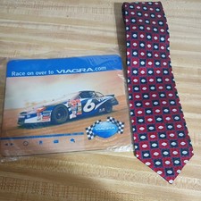 VIAGRA Racing Team NASCAR Car Mouse Pad & Little Blue Pill Phizer Necktie picture