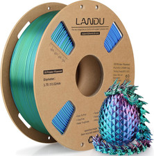 Silk Tri-Color PLA Filament 1.75mm 1Kg Multi Color Rainbow for 3D Printing picture