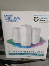 Linksys VLP0203 White Tri-Band Intelligent WiFi System - 3 Pieces picture