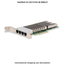 Dell Intel XL710-T4 Quad Port 10GbE RJ45 Converged Network Adapter PCIe - 008XJ7 picture