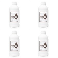 Cisinks Premium DTF Ink Bottle Refill Set 4000ML-Compatible w/ DTF Film - White picture