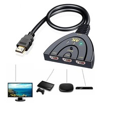 3 Port HDMI Splitter Cable 1080P Switch Switcher HUB Adapter for HDTV PS4 Xbox picture